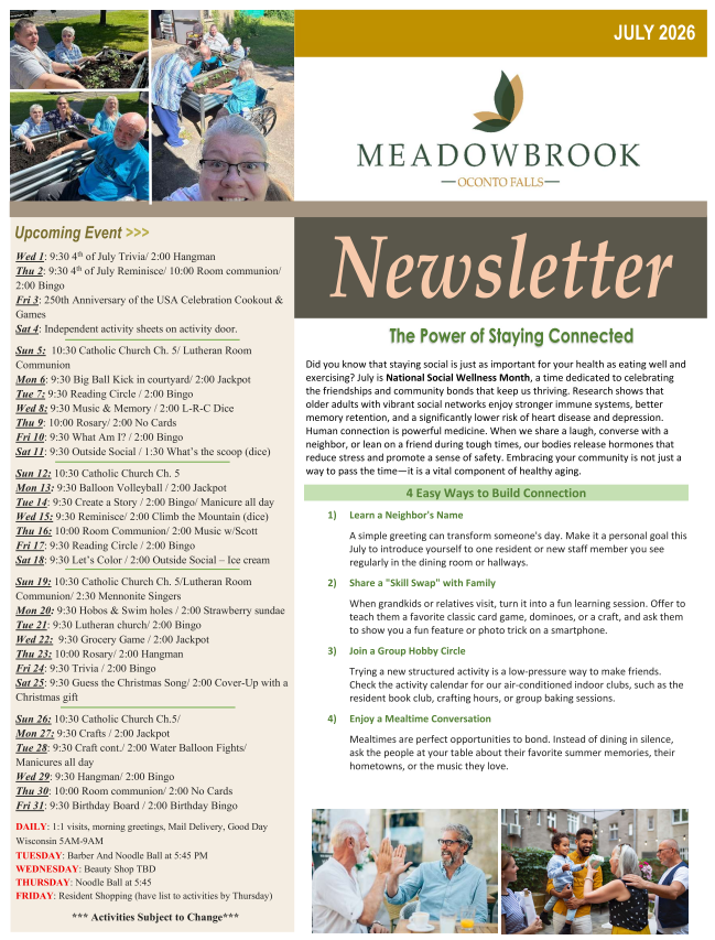 Click to open Newsletter in a new tab