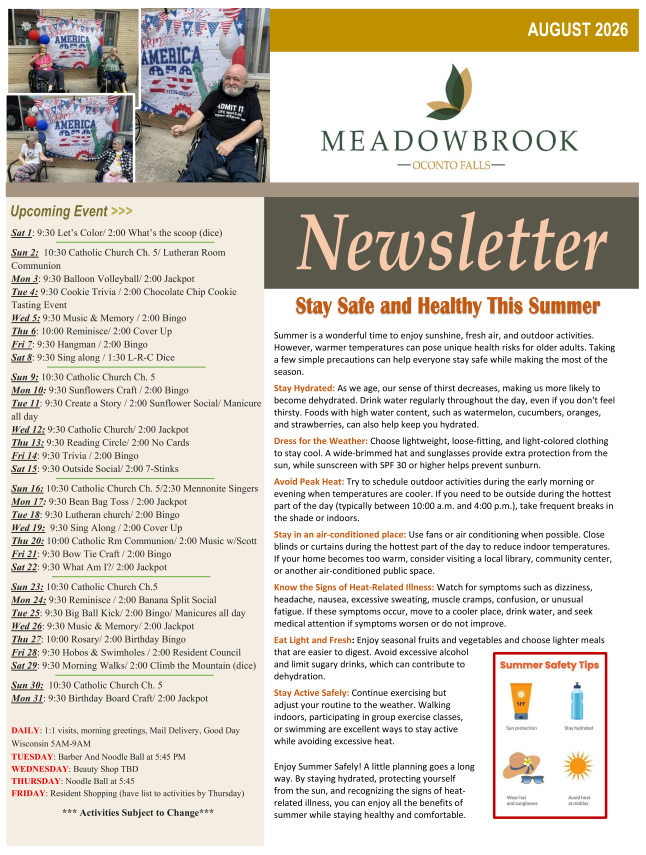 Click to open Newsletter in a new tab